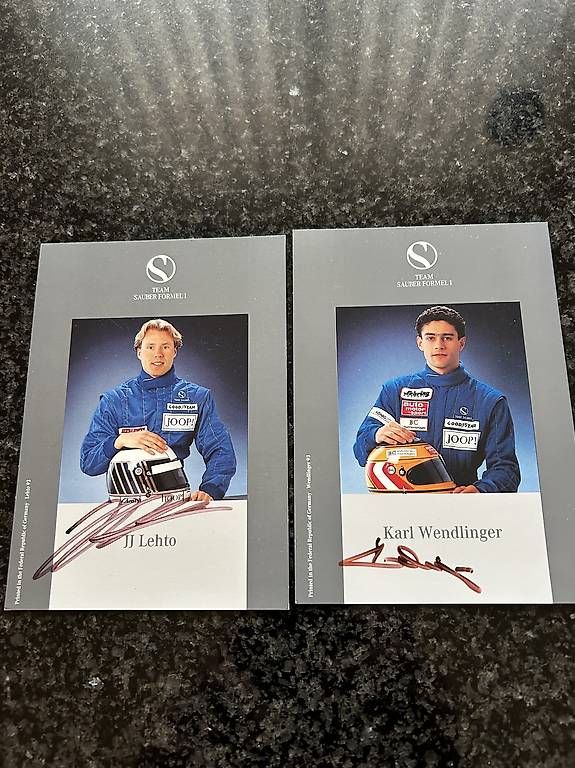 Autografi: Orginale Autogrammkarten Sauber Formel 1 – Usato da Allschwil venduto da Haffelow