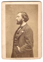 Fotografie CdV Portrait Léon Gambetta, 