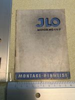 buc, heft, JLO motor MG 175F , montage hinweise um 1960