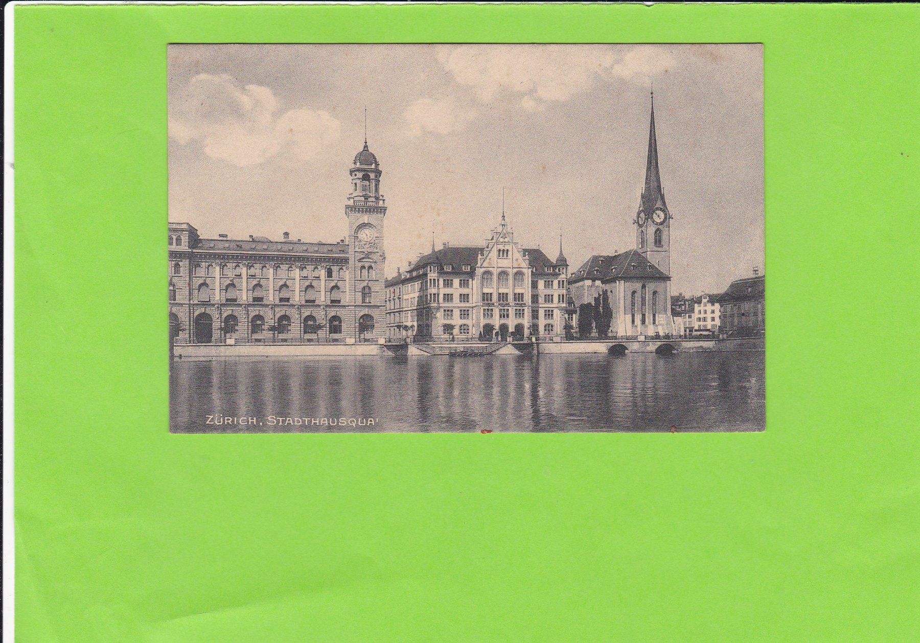 Ansichtskarten: Zürich-Stadthausquai – Gebraucht aus St. Peterzell von neckertal