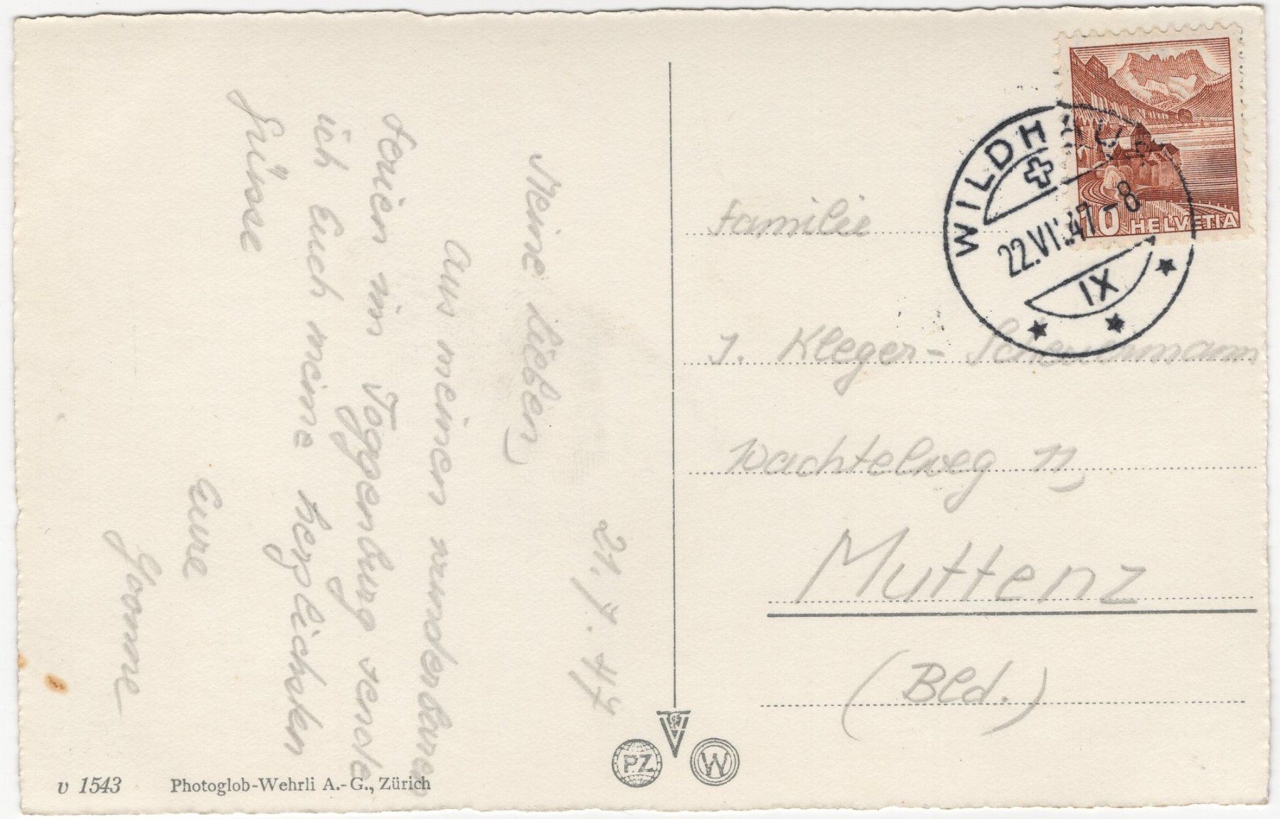 Cartoline postali: Wildhaus mit Schafberg – Usato da Eglisau venduto da Chperfins 1