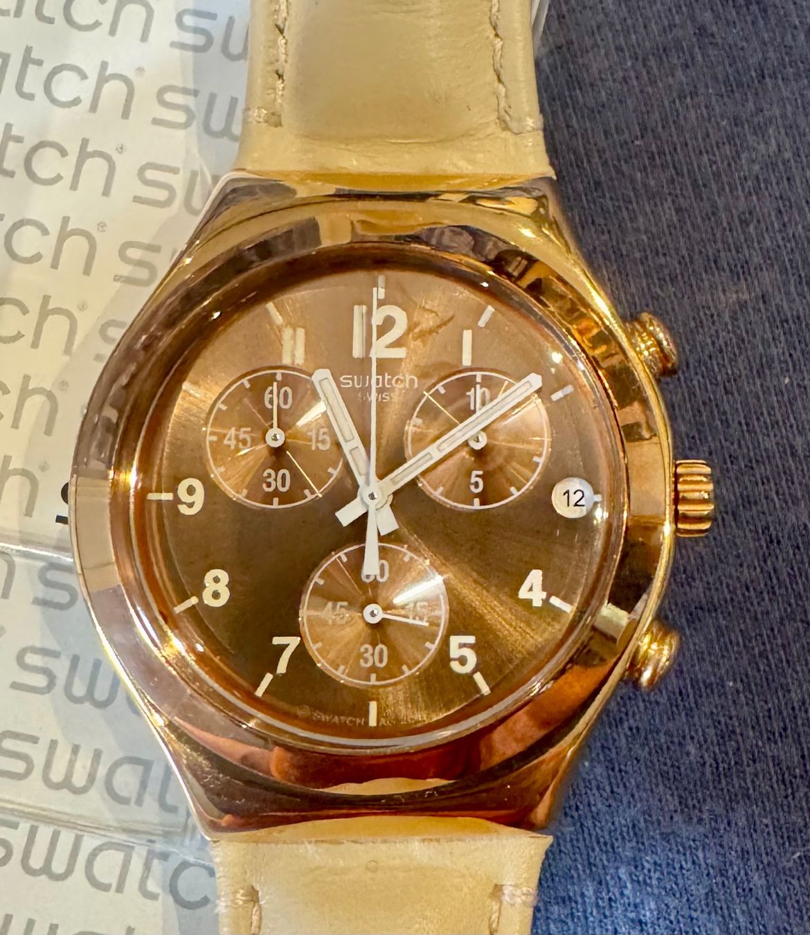 Swatch Orologi: **** SWATCH CHRONO IRONY YCG416 ESSENTIAL **** – Nuovo e nell'imballaggio originale da Giumaglio venduto da soloemi