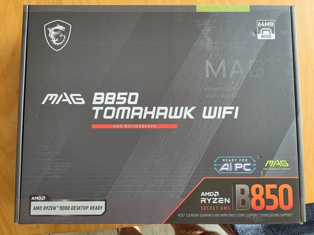 Cartes mère: MAG B850 Tomahawk Wifi – Neuf avec emballage d'origine à Buchs ZH par Maki6