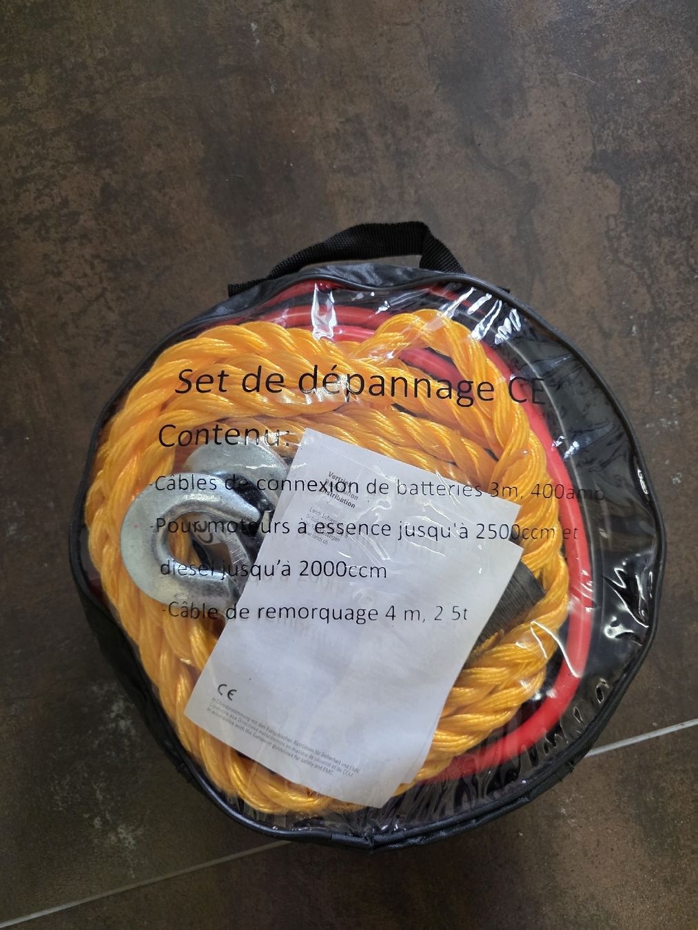 Cavi: Starthilfekabel 400A & Abschleppseil 2.5T - Neu & OVP – Nuovo (secondo la descrizione) da Felben-Wellhausen venduto da Darameo 1