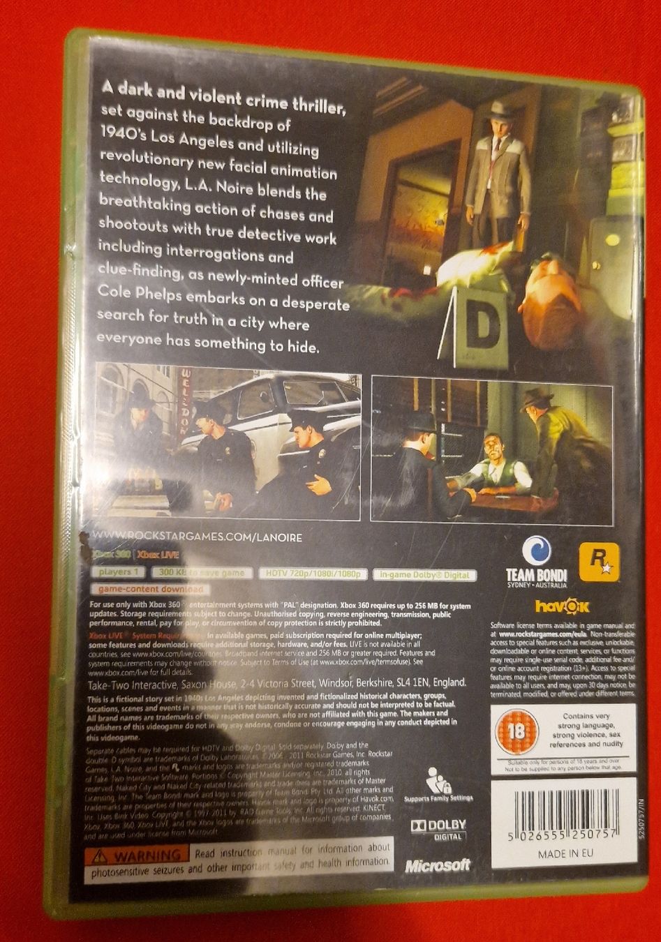 Microsoft Giochi: L.A. Noire Xbox 360 – Usato da Villars-sur-Glâne venduto da MrLobTec 1
