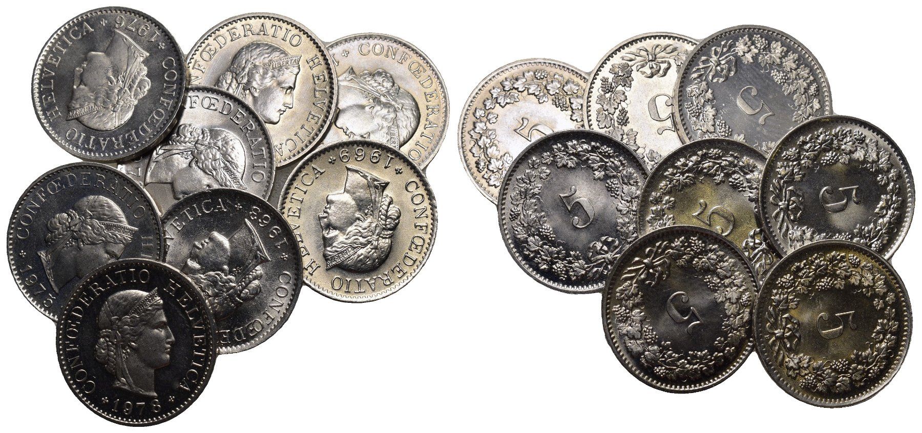 Tutti le monete: Schweiz 5 Rappen Lot – Usato da Bern venduto da numismatictops