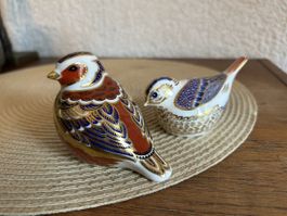 Royal Crown Derby Vogel Vögel Figur Porzellan Handgemalt