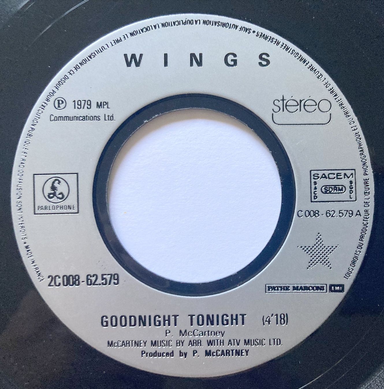 Schallplatten: WINGS - GOOD NIGHT TONIGHT – Gebraucht aus Bottens von hotter-than-hell 2