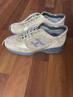 Hogan Sneakers Damen Gr. 37 Beige Gold