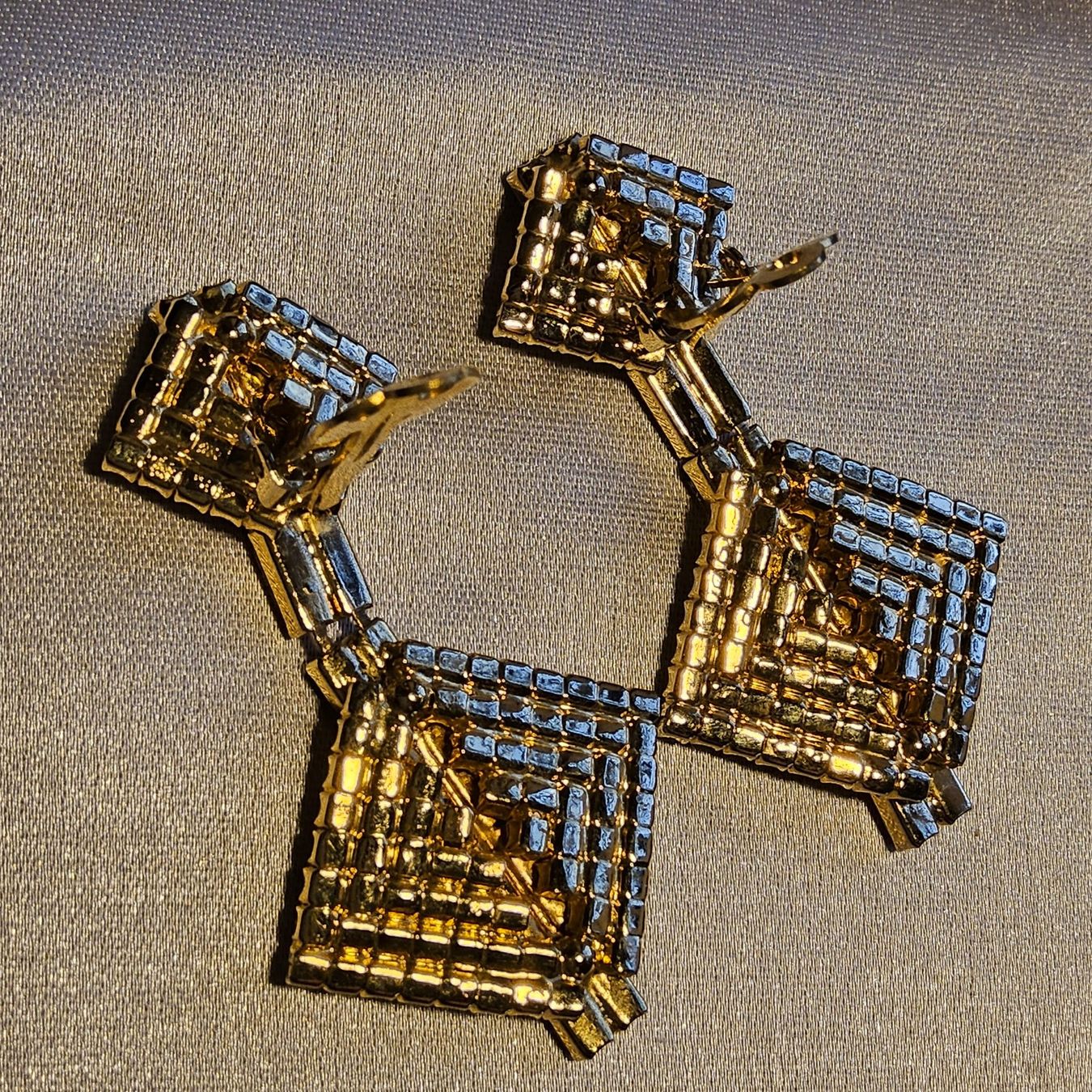 Orecchini pendenti & Orecchini a lobo: Top Vintage Strass Ohrclips, ca 1950 – Usato da Zürich venduto da Aleick 8