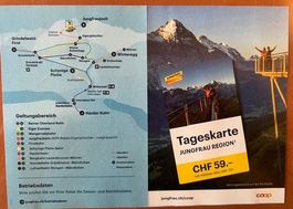 Gutschein Tageskarte für Jungfrauregion, gültig bis 12.12.26