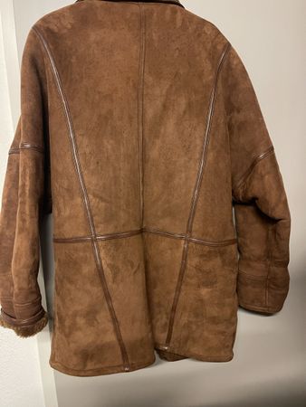 Mantel /Lammfelljacke, Gr. L, Braun, Winter