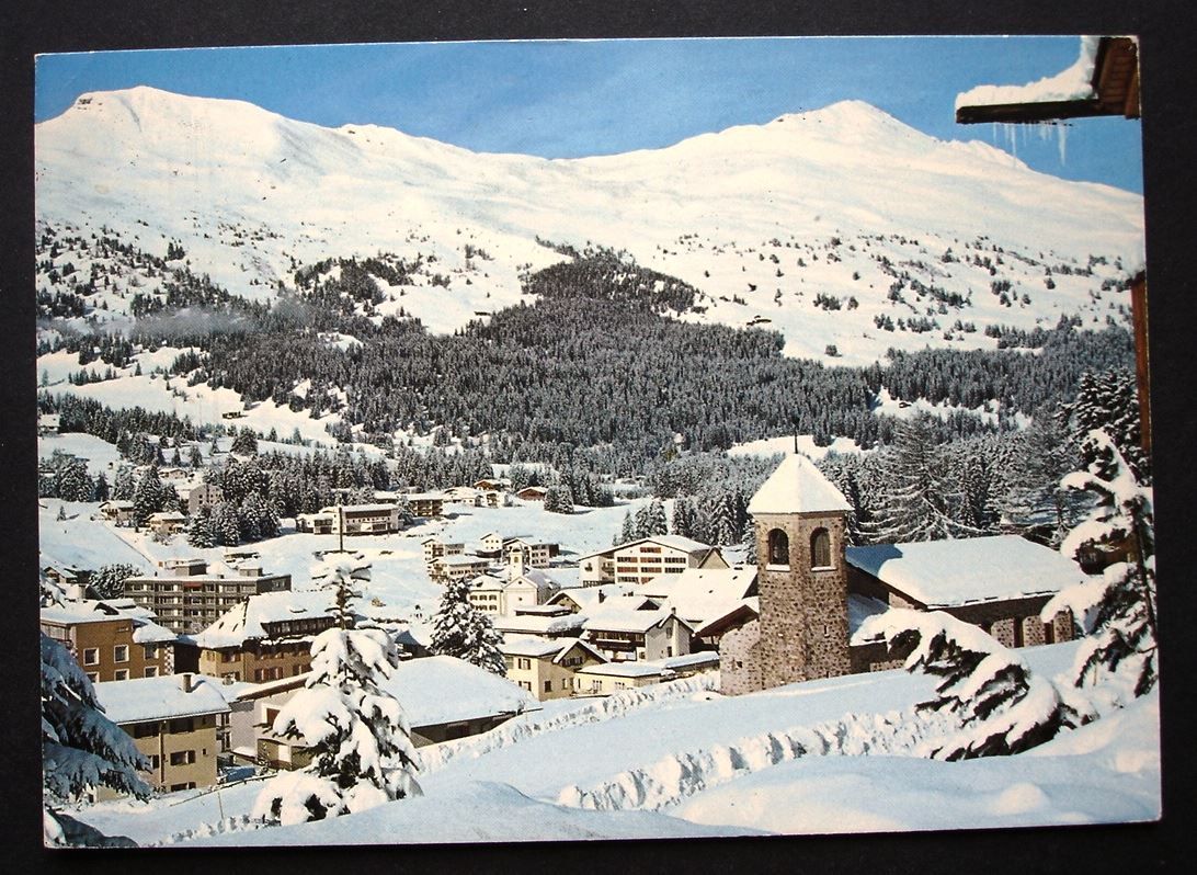 Cartoline postali: LENZERHEIDE mit Piz Danis u. Stätzerhorn – Usato da Jona venduto da philajona