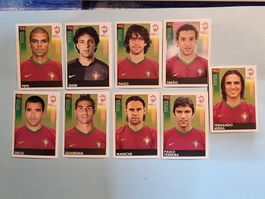 2008 panini em 2008 stickers portugal pepe etc