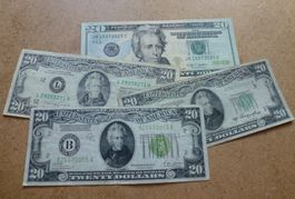 USA ++ Tolles Lot von 4 Banknoten ab 1928