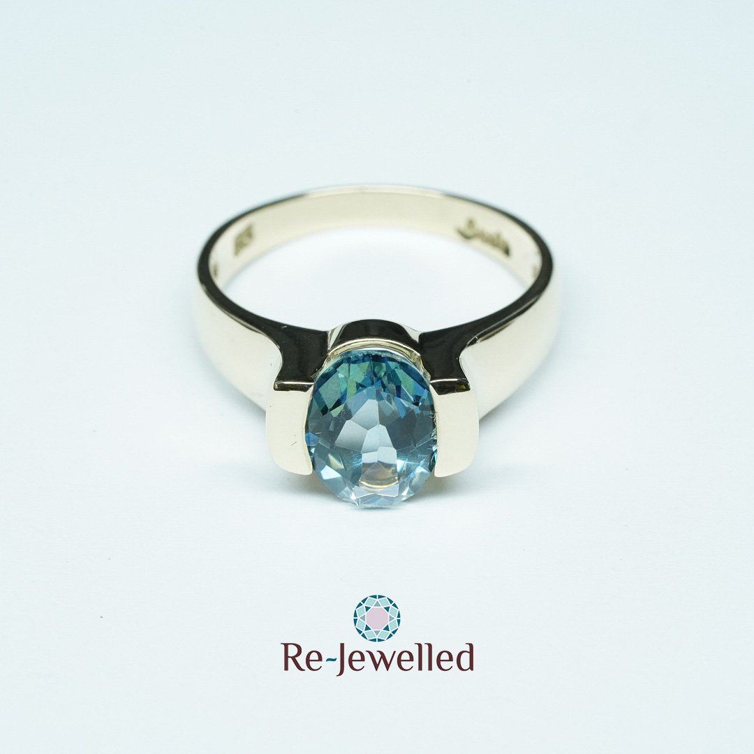 Anelli: Fingerring 9k Gelbgold mit Topas – Usato da Bülach venduto da Re-Jewelled 6