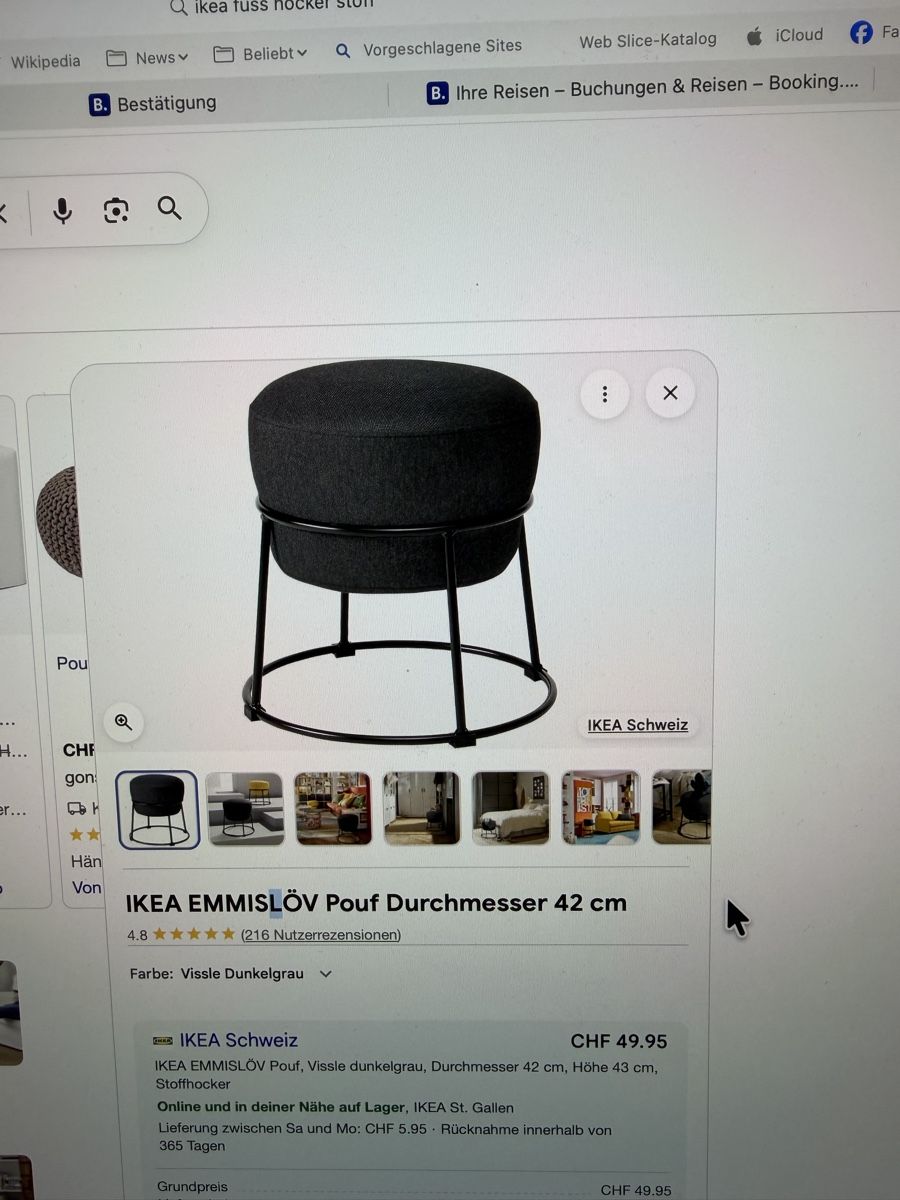 Ikea Sgabelli: 2 Ikea Hocker neuwertig  – Usato da Gommiswald venduto da Uschi1972 1