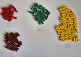 Modellbahn Stecker Sortiment 136 Stück gebraucht bunt
