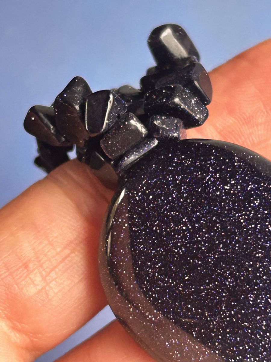 Armbänder & -reifen: Blauer Sandstein Armband UNIVERSUM – Gebraucht aus Laufen von belleskulptur 8