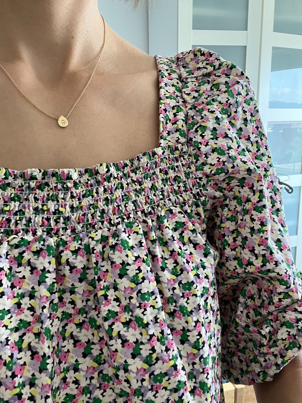 H&M Top: top off-shoulder - flowers – Usato da Zürich venduto da estellegatt