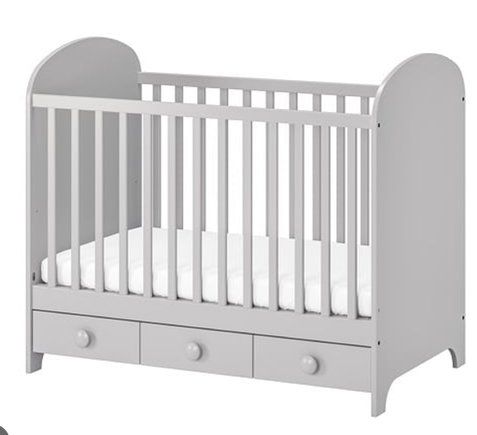 Ikea Letti: Babybett Ikea Gonat Hellgrau – Usato da Gretzenbach venduto da sar_7ymr