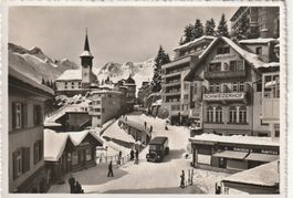 Arosa Postplatz im Winter