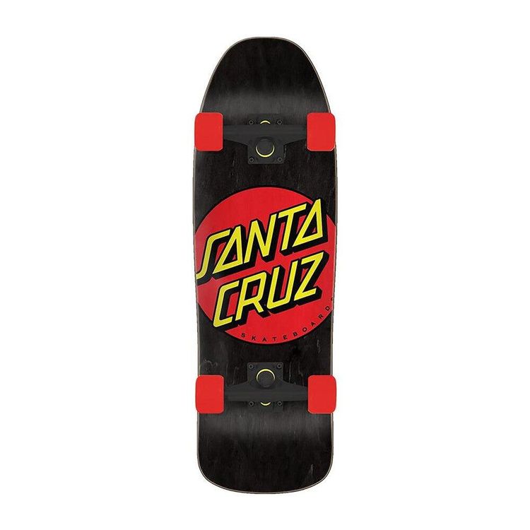 NHS Santa Cruz Cruiser Skateboard Complete - Vormontiert, 8,8 Zoll Breit, 27,7 Zoll Lang