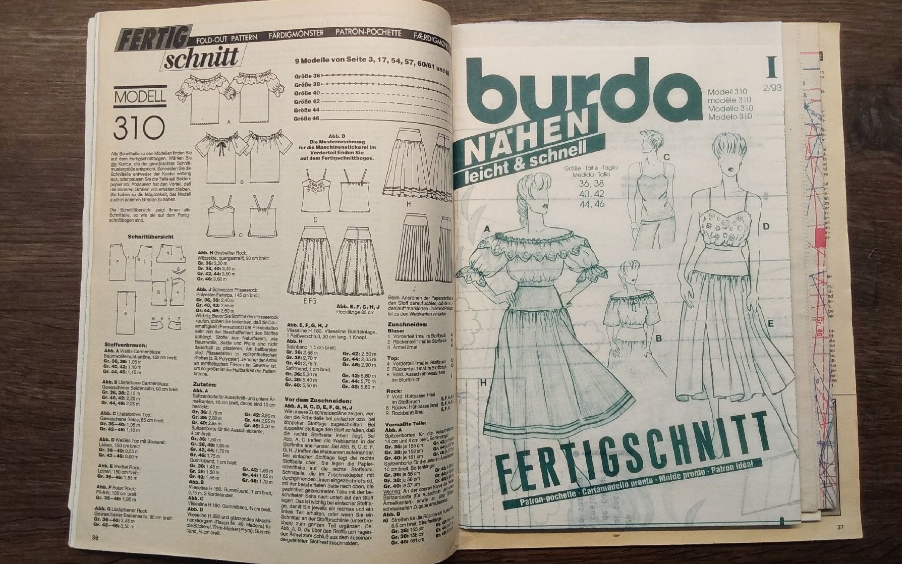 Schnittmuster: Burda Nähzeitschrift 1993 – Neu (gemäss Beschreibung) aus Köniz von scopello12 2