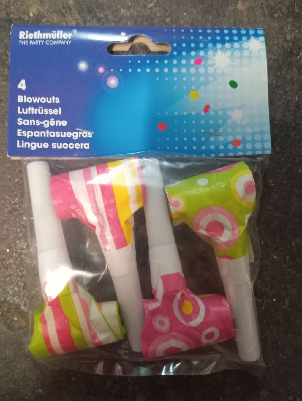 Giocattoli: 4 Luftrüssel assortiert  – Nuovo e nell'imballaggio originale da Winterthur venduto da pjuma01