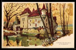 Künstler-AK Argovie, Château de Hallwyl