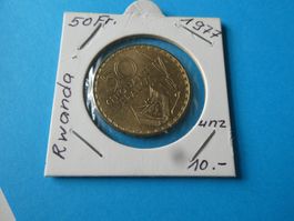 Rwanda 1977, 50 Francs, unzirkuliert