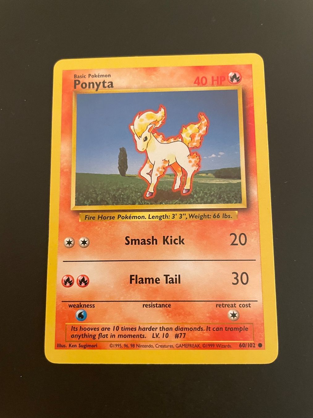 Pokémon Sammelbilder & Trading cards: Ponyta 60/102 Base Set – Gebraucht aus Zürich von pokemon_cards
