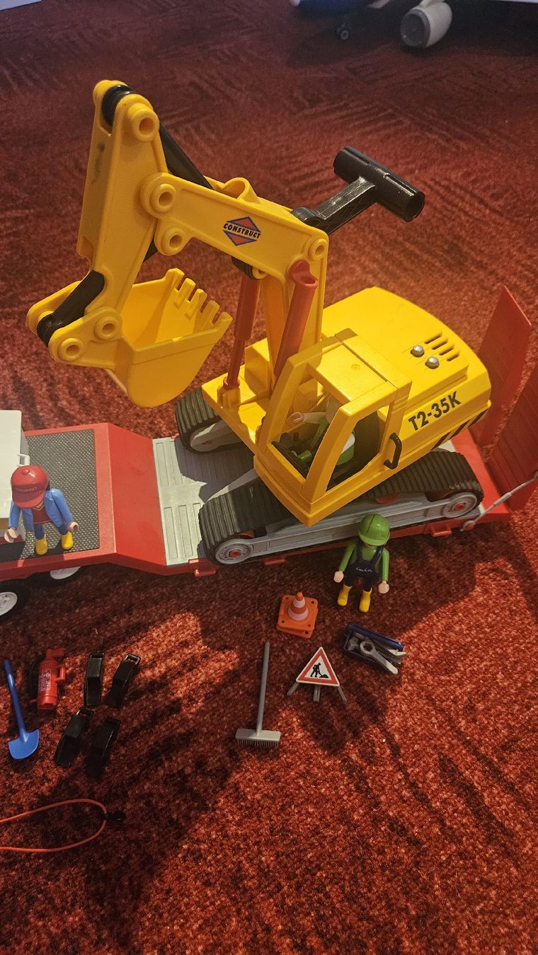 Playmobil Spielzeuge: Playmobil Tieflader 3935 mit Bagger 3001 – Gebraucht aus Rudolfstetten von Hoppel17 1