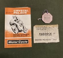 Sehr seltenes Crystal Palace Motor Race Programm von 1965