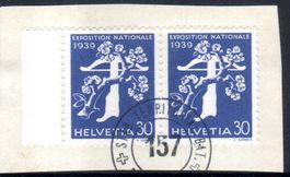 ESPOSITION NATIONALE PAAR GEST. FELDPOST AUF FRAGMENT - C586