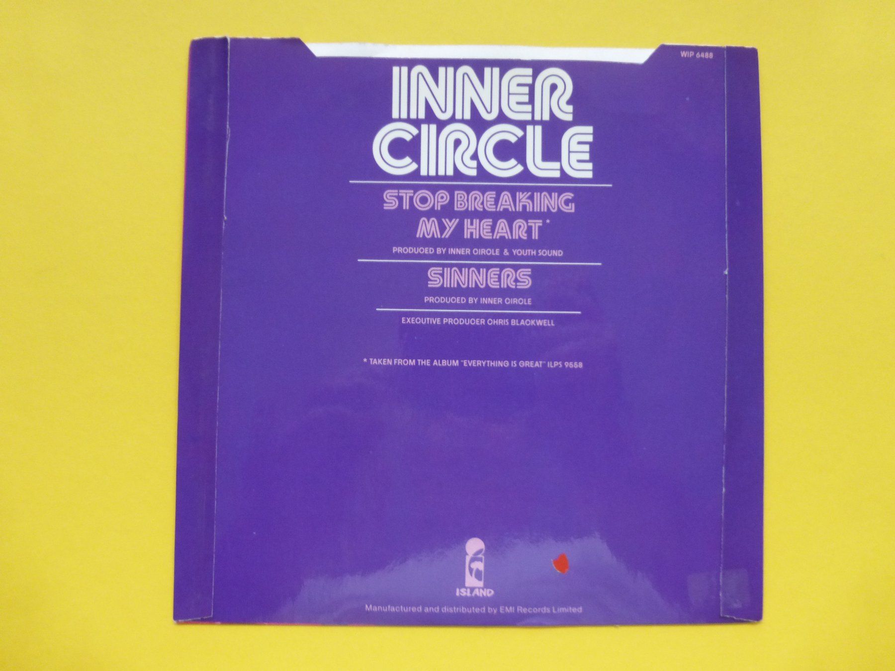Dischi in vinile: Inner Circle – Stop Breaking My Heart – Usato da Zürich venduto da Swiss57 1