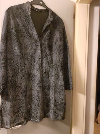 Bluse Damen Schwarz/Silber Grösse ca. 48