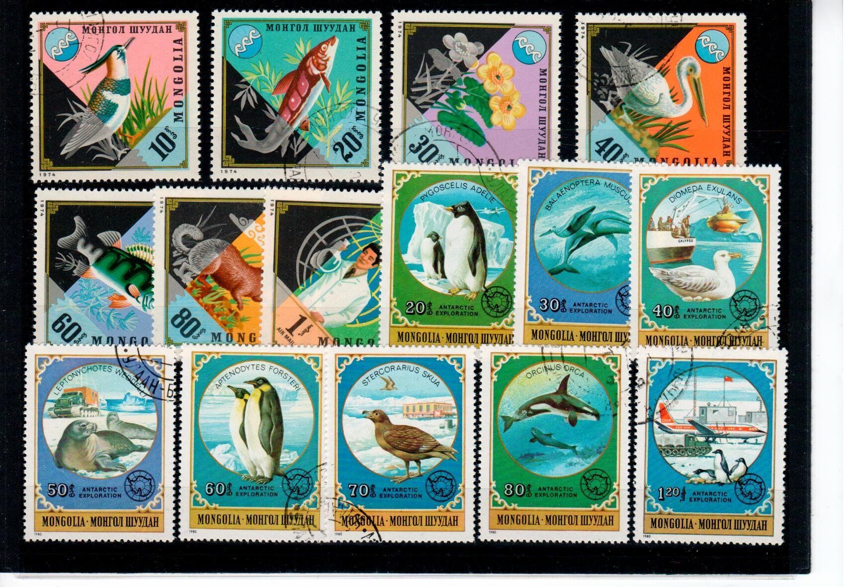 Alle Briefmarken: Mongolei - Motive – Gebraucht aus Wolhusen von Curver9