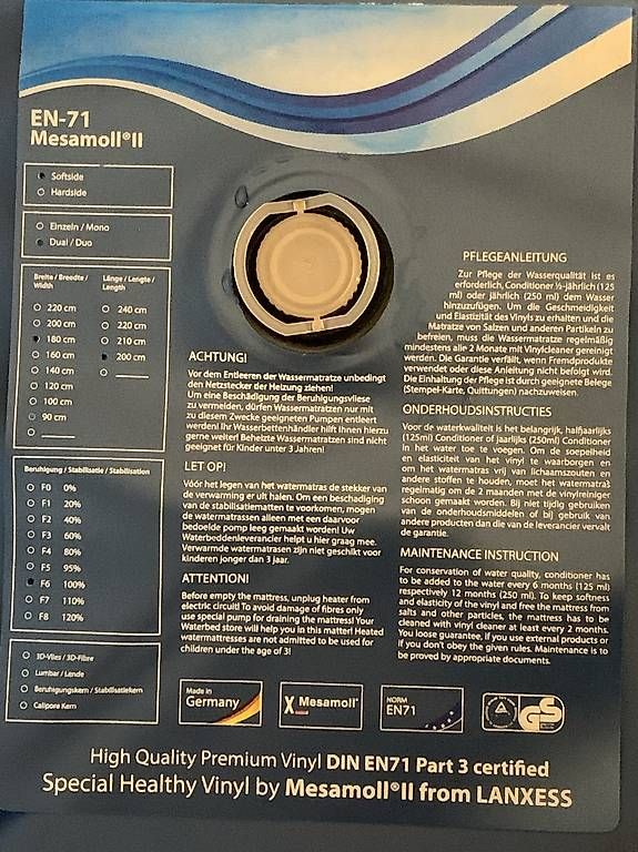 Letti: Aqua dynamic Wasserbett – Usato da Leissigen venduto da bet_c5lh 1
