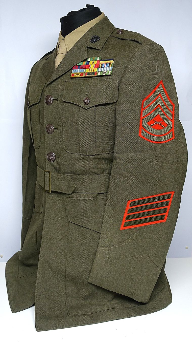 Uniformes: USMC Uniform Jacke Gunnery Sergeant Sarmento Vietnamkrieg – D'occasion à Kappelen par Marmoe 3