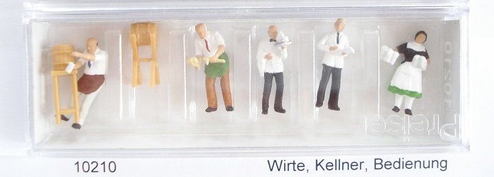 Preiser 1/87 THW-Helfer Figuren - Modelleisenbahn Zubehör H0