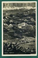 Montreux, Panoramakarte um 1938, ungelaufen