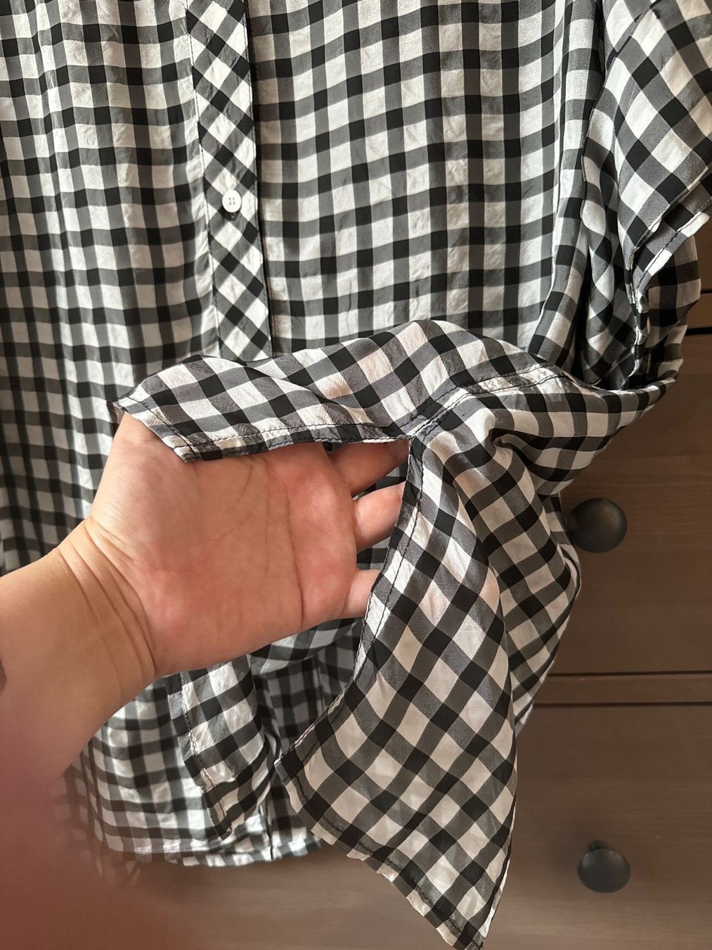 Blusen: HOPE Bluse kariert schwarz/weiss Gr. 38 – Neu (gemäss Beschreibung) aus Brütten von Rod816 6