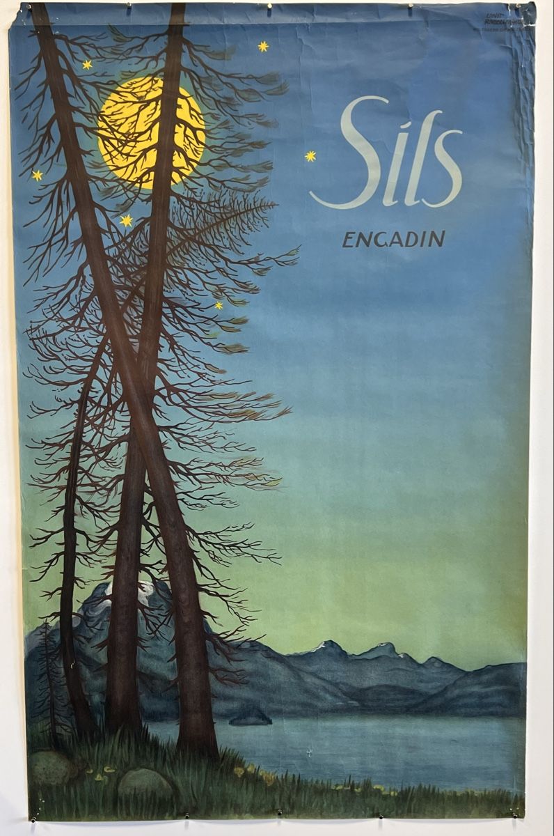 Poster & Bilder: Sils Engadin LITHO Plakat Ernst Rinderspacher 1950 – Gebraucht aus Adliswil von buch_und_kunst 7