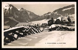 Rossinières, Le Grand Chalet a l'hiver