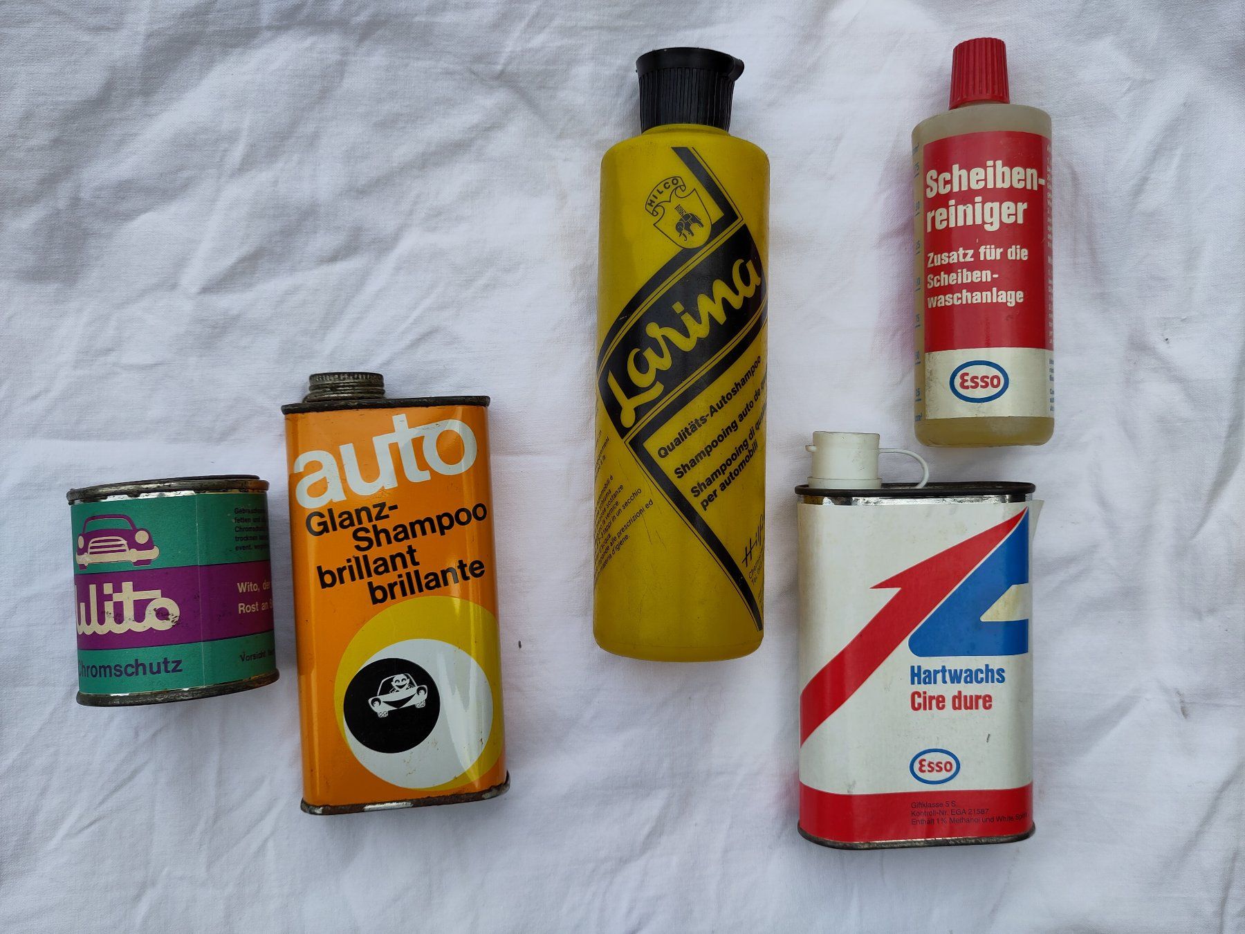 Alle Autoersatzteile: Vintage Autoshampoo Scheibenreiniger Chromschutz – Gebraucht aus Schaffhausen von RolfMeister