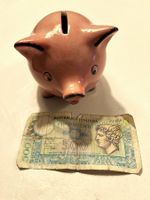 🐷 Tirelire Vintage Cochon Rose Céramique Années 1960 💰