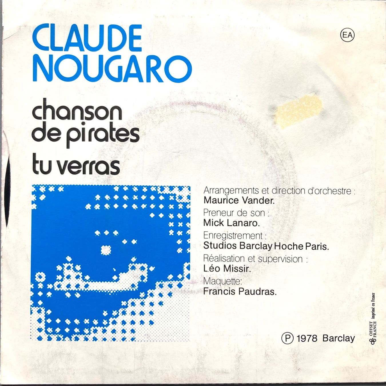 Schallplatten: CLAUDE NOUGARO - TU VERRAS – Gebraucht aus Poliez-Pittet von Newtown-Records 1
