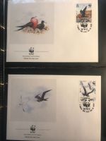 WWF Ascension 1990 Adlerfregattvogel Satz Ersttagsbriefe
