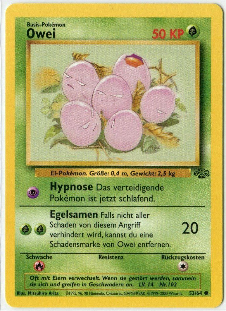 Pokémon Sammelbilder & Trading cards: Owei Dschungel 52/64 Deutsch Mint – Neu (gemäss Beschreibung) aus Dornach von Deco89